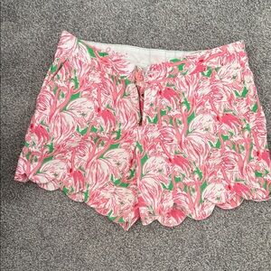 Lilly Pulitzer Pink and Green High Waist Shorts